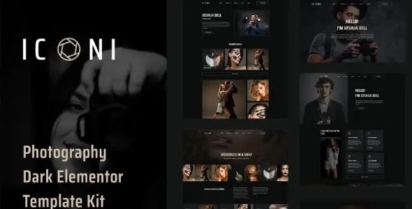 Iconi – Photography & Portfolio Elementor Template Kit