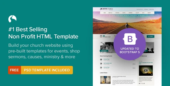 NativeChurch – Responsive HTML5 Template