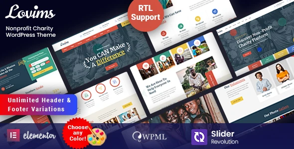 Lovims – Nonprofit WordPress Theme