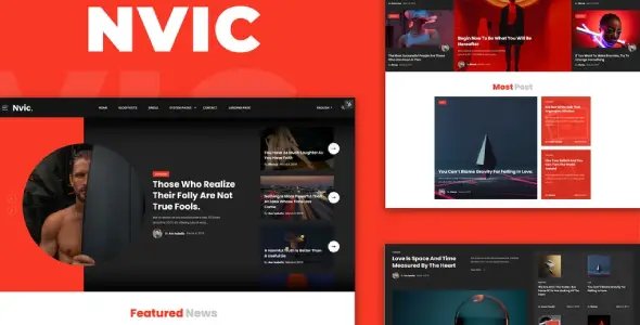 Nvic – Blog & Magazine Elementor Template Kit