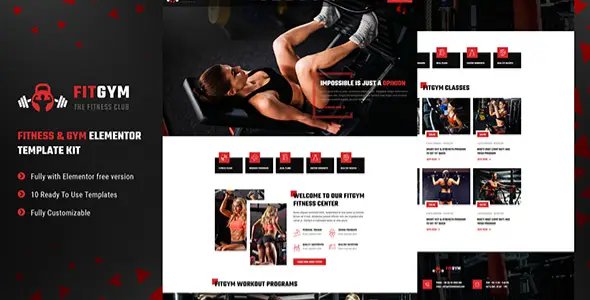 FitGym – Fitness & Gym Elementor Template Kit