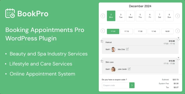 BookPro – Appointment Booking WordPress Plugin