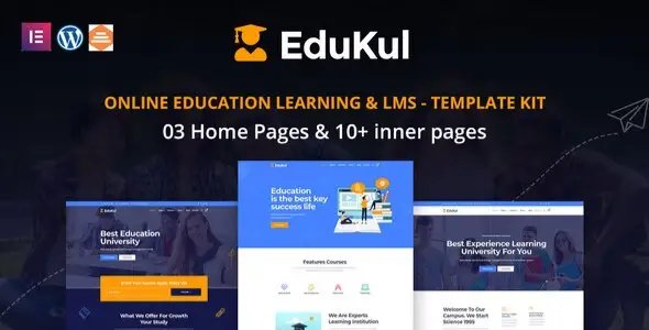 Edukul – Online Learning & Education Template Kit