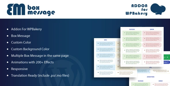 Box Message – Addons for WPBakery Page Builder WordPress Plugin