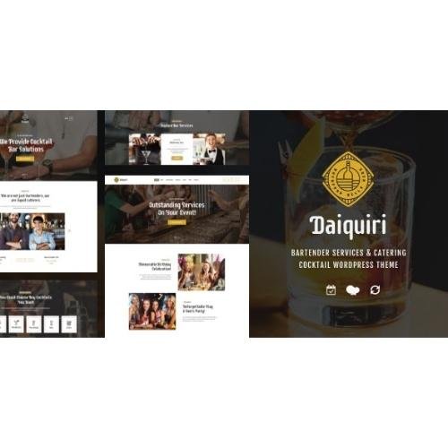 Daiquiri - Bartender Services & Catering Cocktail WordPress Theme