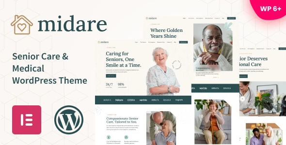 Midare – Senior Care & Medical WordPress Theme