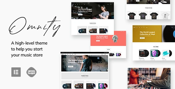Omnity – Music Store WordPress Theme