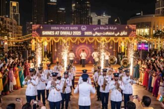 Dubai Police Band Shines at Diwali 2025 Celebrations