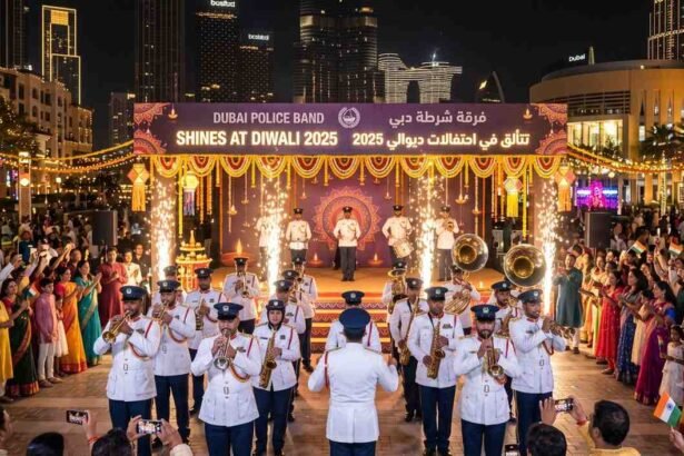 Dubai Police Band Shines at Diwali 2025 Celebrations