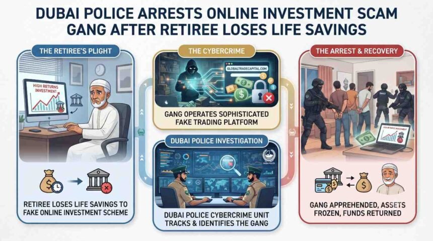 Dubai Police Arrests Online Investment Scam Gang After Retiree Loses Life Savings
