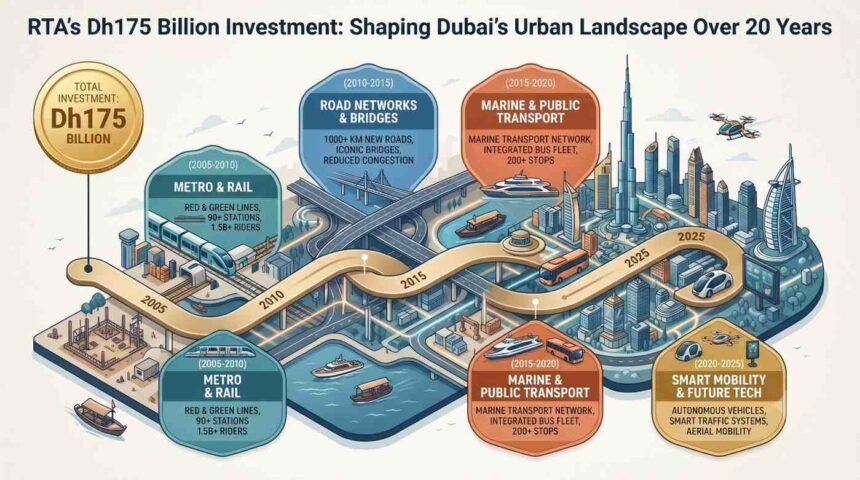 RTA’s Dh175 Billion Investment: Shaping Dubai’s Urban Landscape Over 20 Years