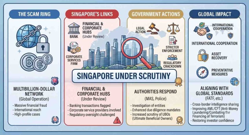 Singapore’s links to multibillion-dollar scam ring come under scrutiny