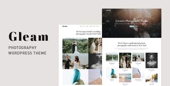 Gleam – Portfolio Photography WordPress Theme