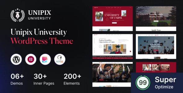 Unipix – University Education WordPress Theme + RTL