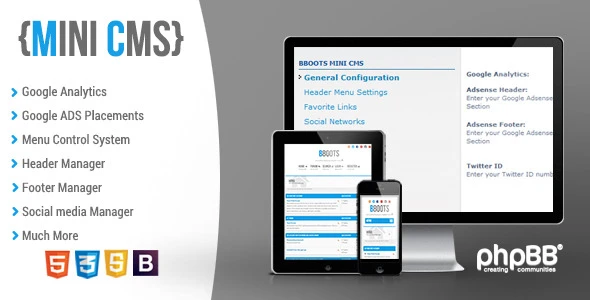 BBOOTS – Mini CMS system for phpBB