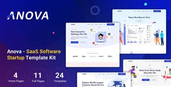 Anova – SaaS & Startup Elementor Template Kit
