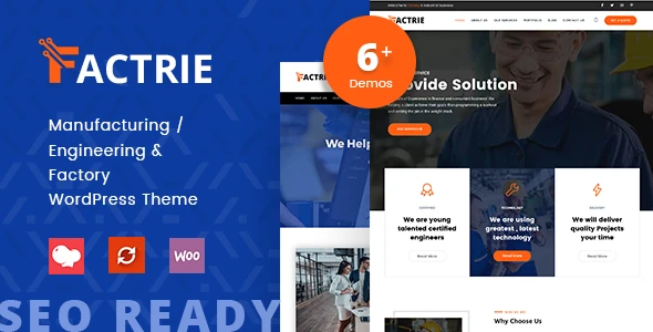 Factrie – Manufacturing & Industrial Factory WordPress Theme