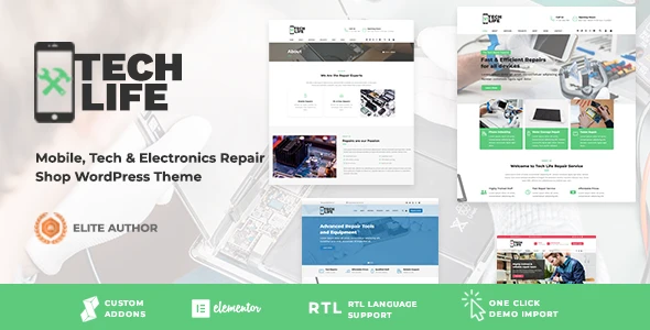 TechLife – Mobile, Tech & Electronics Repair Shop WordPress Theme